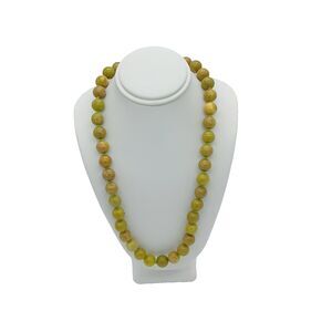 Variscite Beaded 18" Necklace with Magnetic Closure in Sterling Silver